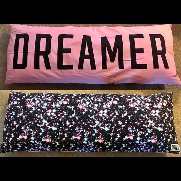 PINK Victoria's Secret Other - Rare VS pink dreamer galaxy body pillow